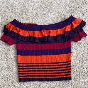 Cute off the shoulder crop top